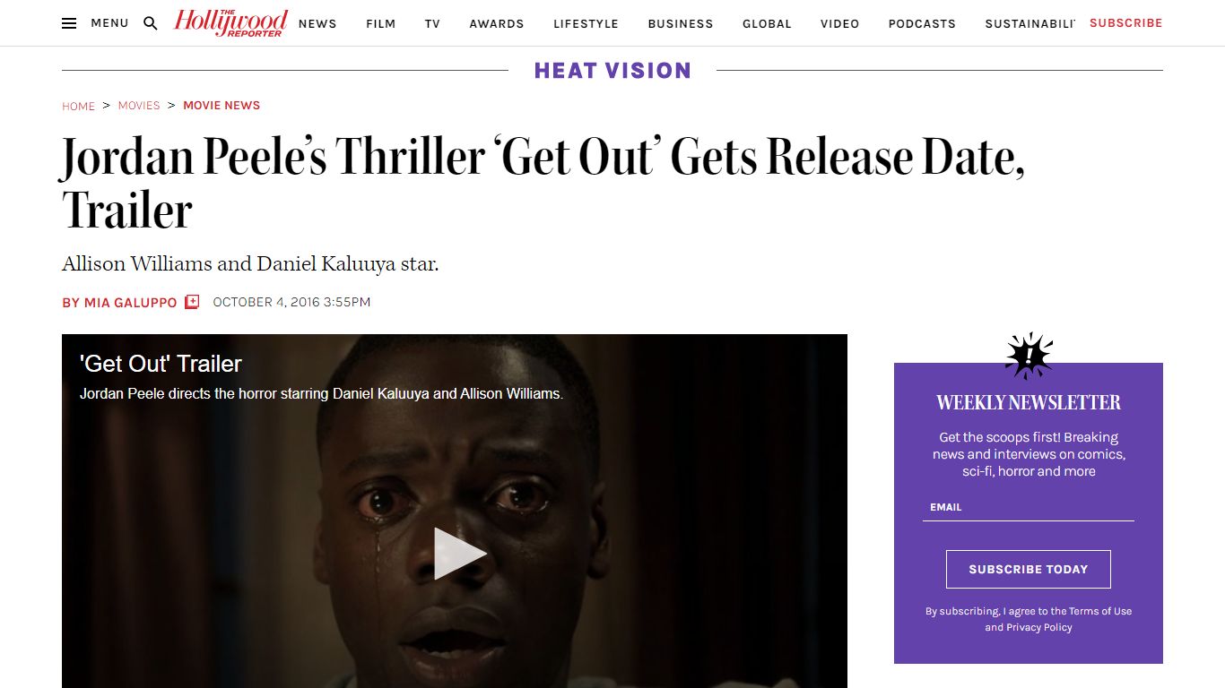 Jordan Peele’s Thriller ‘Get Out’ Gets Release Date, Trailer